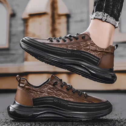 Drako® Herren-Croc-Skin-Sneaker