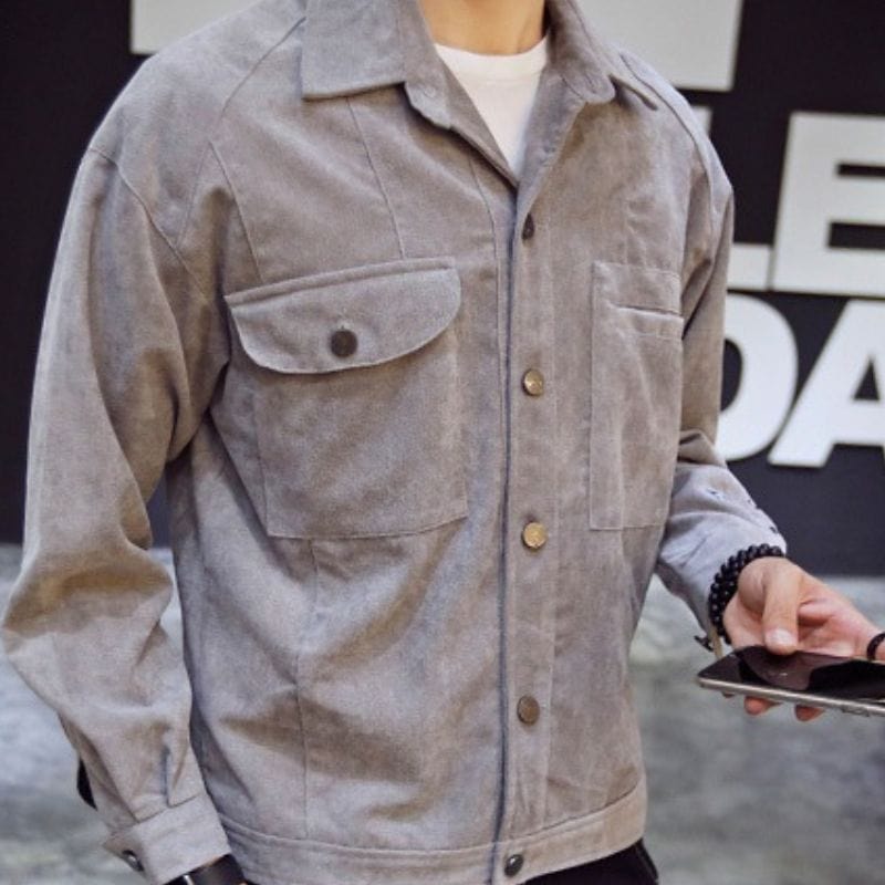 Herren Cordhemdjacke – Perfekt für einen ordentlichen britischen Look!