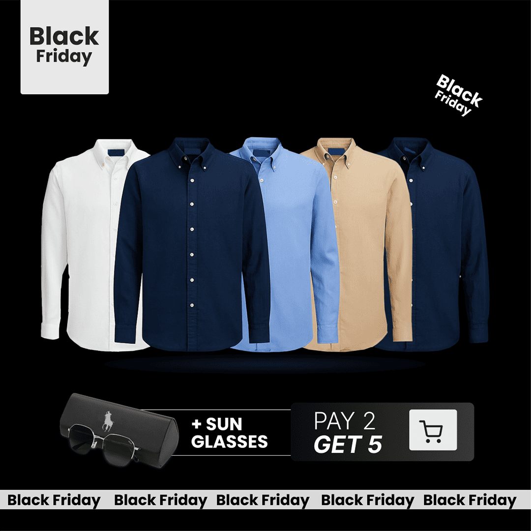 RALPH L LEINENHEMD-SET [2 KAUFEN, 5 ERHALTEN] + SONNENBRILLE